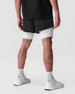 <b>Men</b> Sports Training <b>Shorts</b> 2-in-1 Running <b>Shorts</b> with <b>Compression</b> Layer Quick Dry Lightweight Activewear - Product Image 2
