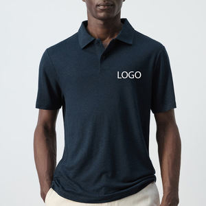 Camiseta Moderna para Hombre con Cuello Camisero y Cierre de Botones, Diseño de Alta Calidad, Confección a Medida, Algodón - Product Image 1