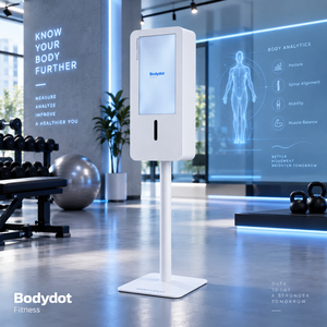 เครื่องสแกนท่าทาง AI แบบ 30 วินาที Bodydot หน้าจอ LCD โครงสร้างอะลูมิเนียมอัลลอยด์ สำหรับการฟื้นฟูสมรรถภาพ ฟิตเนส และการตรวจวัดอัตราการเต้นของหัวใจ - Product Image 1