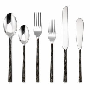Modern Gold Flatware Set Matte Finish Stainless Steel <b>Knife</b> Fork Spoon Dishwasher <b>Safe</b> Wedding Tableware - Product Image 5