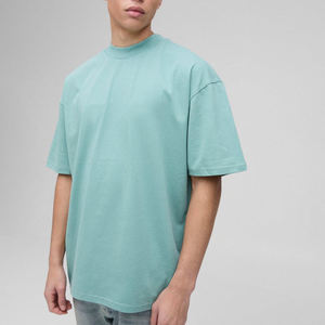 เสื้อยืดโอเวอร์ไซส์ผ้าฝ้ายสีขาวพิมพ์ลายดิจิตอลโลโก้แบบกำหนดเองสำหรับผู้ชายและวัยรุ่น - Product Image 6
