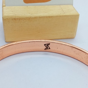 Brazalete de Cobre Vintage Étnico Indio con Anillo, Conjunto de Joyería Unisex Hecho en India - Product Image 2