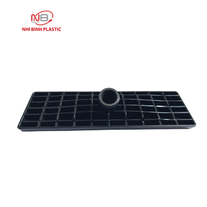 Bloque de Acabado de Superficie de Plástico PP Reciclado Negro Moldeado por Inyección OEM 227x65x55.38mm para Equipos de Limpieza Industrial ODM Personalizado - Product Image 3