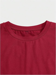 T-shirt sérigraphié directement du fabricant, coton lourd 250 GSM, coutures renforcées, commandes en gros, équipement avec logo personnalisé - Product Image 5