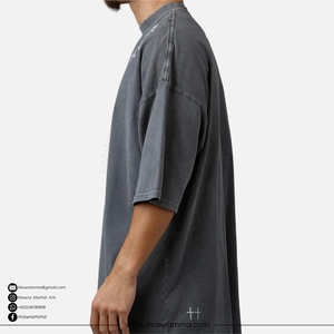 Camiseta Premium de Manga Corta Oversize 100% Algodón, con Logotipo Personalizado, Impresión DTG, Unisex, Corte Cuadrado, Cuello Redondo, Estilo Urbano Ecológico - Product Image 4