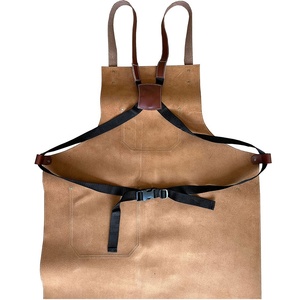 Leather <b>Apron</b> With Multiple Pockets Durable Workwear For Barbers And Craftsmen - Product Image 5