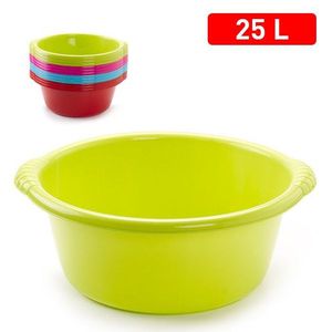 ถังพลาสติกทรงกลม แบรนด์ Barreno ขนาด 25 ลิตร สีแดงสด - Product Image 2