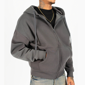 Sudadera con Capucha Verde Oliva Personalizada para Hombre 2026, con Cierre, Manga Raglán, Color Sólido, Informal, Etiqueta Privada, OEM, ODM - Product Image 3