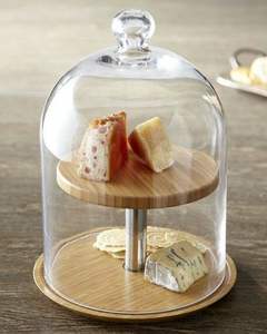 Soporte para Pastel con Cúpula de Cristal Estilo Europeo con Base de Madera Sólida, Campana para Pastel con Base de Madera, Exhibidor para Pasteles y Repostería - Product Image 6