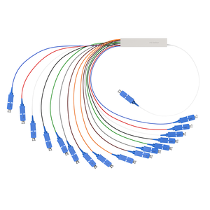 ตัวแยกสายไฟเบอร์ออปติกแบบท่อเหล็ก1x16 1ม. 1 in 16 OUT sc/upc MINI PLC - Product Image 1