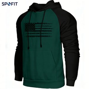 Nouveau Hoodie d'Hiver Décontracté pour Homme Américain 2026, 100% Coton, Logo Personnalisé, Manches Longues, Doublure en Éponge Brodée - Product Image 2