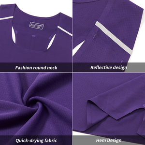 Débardeur de sport réfléchissant respirant à séchage rapide pour homme, 100 % polyester, avec logo frontal, idéal pour l'entraînement et la gym - Product Image 6