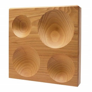 Bloc de façonnage solide en bois dur de grande taille avec 4 empreintes rondes, pour la fabrication de bijoux, façonnage et modelage de métaux sans rayures, pour bijoutiers - Product Image 5