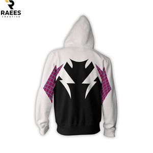 Nouvelle Arrivée Sweat à Capuche Décontracté Zippé 100% Coton Thermique Léger Uni avec Cordon de Serrage - Product Image 3