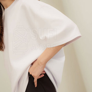 T-shirts décontractés pour femmes, grandes tailles, surdimensionnés, 100% coton, séchage rapide, respirants, look professionnel, options personnalisées, vêtements pour adultes - Product Image 4