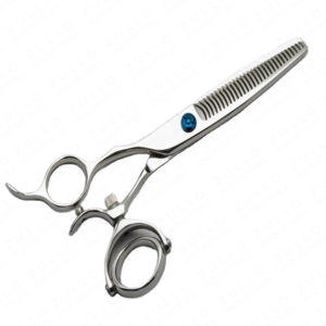กรรไกรตัดผมสเตนเลส440C พร้อมแหวนหัวแม่มือยืดหยุ่นดีไซน์แบบมืออาชีพ - Product Image 3