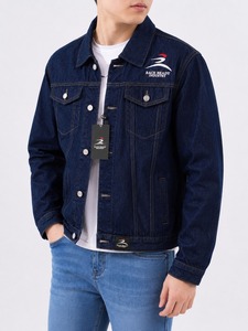 Blouson Bomber en Denim Imperméable Réversible pour Homme – Style Décontracté avec Col Rabattable, Idéal pour la Moto et l'Hiver - Product Image 4