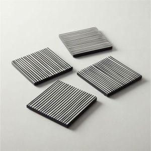 Ensemble de 4 dessous-de-verre ronds de qualité supérieure, résistants à la chaleur, pour protéger la table, idées de cadeaux de déménagement uniques et cadeaux d'entreprise personnalisés - Product Image 6