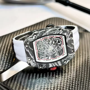 Reloj Ultrafino con Caja de Moissanita, Movimiento Mecánico Automático, Esfera de Cristal de Zafiro, Correa de Caucho Deportiva, Edición Limitada, Alta Gama, Alta Calidad - Product Image 3