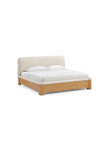 Minimalist Solid <b>Wood</b> Teak Platform <b>Bed</b> Queen Size Durable Design for Bedroom Use for Bedroom Use Master Bedroom - Product Image 2