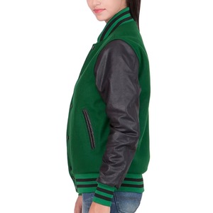 Custom Ladies Letterman Varsity <b>Jacket</b> Premium Wool <b>Leather</b> Baseball Coat Private Label OEM ODM Sample Service Available - Product Image 4