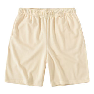 Shorts de plage pour hommes de haute qualité, 100% coton, pour l'été, style décontracté, couleur unie, coupe ample, avec cordon de serrage, confortables. - Product Image 3