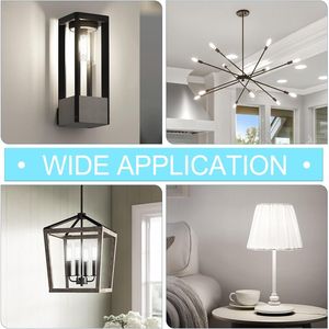 Lampadina LED Edison Tubolare Dimmerabile 4000K Bianco Neutro 6W Equivalente a 60 Watt E26, Lampadine LED T10 per Lampadari - Product Image 5