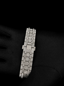 Montre pour homme de luxe haut de gamme, mécanique, avec un charme élégant, cadran en chiffres arabes, sertie de moissanite - Product Image 2