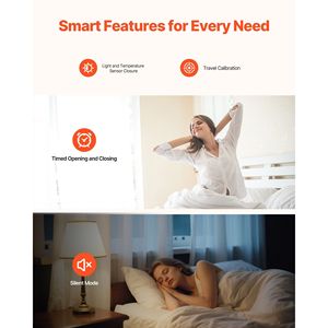 Apripista intelligente automatico compatibile con telecomando per APP Alexa Google Home apertura temporizzata in modalità silenziosa aste romane - Product Image 5