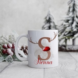 Personalized <b>Christmas</b> Ceramic Coffee Mug Sublimation Name Initial Cup Dishwasher Safe <b>Gift</b> <b>Box</b> Packaging Custom Holiday <b>Gift</b> - Product Image 2