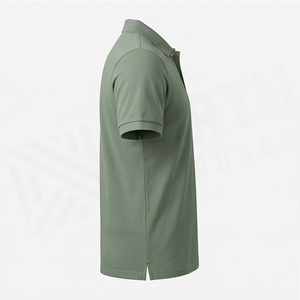 เสื้อโปโลชายคอตั้ง แขนสั้น ผ้าฝ้ายคุณภาพพรีเมียม ความยาวปกติ สำหรับกอล์ฟ สีสันปรับแต่งได้ ชุดกีฬา - Product Image 4