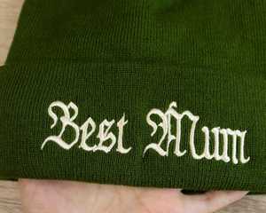 Custom <b>Beanie</b> Custom Logo/Text <b>Hats</b>,Custom Personalized Embroidery <b>Hat</b>,Text Knit <b>Hat</b>,Winter <b>Hat</b>,Womens <b>Beanie</b>,<b>Mens</b> Winter <b>Hat</b> - Product Image 5