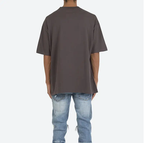 T-shirt décontracté pour homme de haute qualité, 100% coton, coupe ample, manches courtes, col rond, respirant, personnalisable - Product Image 1