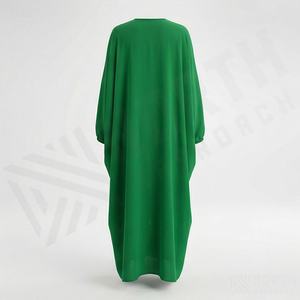 Abaya moderne longue pour soirée, en polyester respirant et écologique, robe de mode modeste, vêtements pour femmes musulmanes - Product Image 2