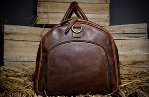 Nouvelle Collection Sac de Voyage Sport en Cuir Véritable avec Compartiment à Chaussures, Grande Capacité, Personnalisable, pour la Salle de Sport et les Week-ends, Résistant à l'Eau - Product Image 2
