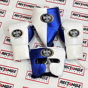 No Boxing No Life Boxing Gloves <b>Training</b> Sparring Set High Quality Genuine Leather Lace-Up Closure <b>Head</b> And Groin Guard Kit - Product Image 4