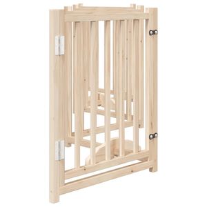 Barrière pour chien en bois massif de sapin avec porte pliable, 6 panneaux, 118,1 pouces, barrières et enclos pour animaux de compagnie - Product Image 5