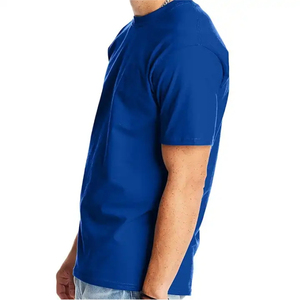 T-shirt 100 % coton pour homme, coupe ample, imprimé, vente directe usine, manches courtes, col rond, T-shirt homme en stock, blanc 2026 - Product Image 2