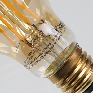 Vitson หลอดไฟ LED เอดิสันคุณภาพสูง2700K E26 8W YGA16A02-A60-G082627สไตล์กอร์53823 - Product Image 4
