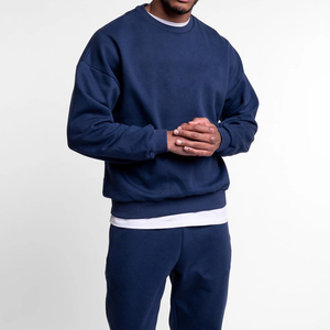 Sweat-shirt d'hiver surdimensionné pour homme, en tissu épais de qualité supérieure, avec logo personnalisé, tricoté à manches longues, pour usage décontracté, vente en gros - Product Image 3