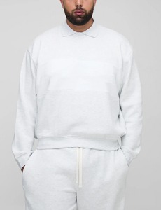 Custom Simple <b>Matching</b> <b>Set</b> 3D Print Reversible Sportswear French Terry Collar Shirt <b>Jogger</b> Pants Regular Size Men 2PCS Suit - Product Image 5