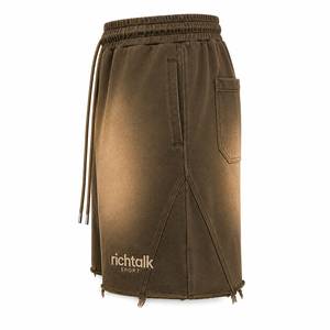 Pantalones Cortos Deportivos Casuales para Hombre, con Cintura Elástica y Cordón Ajustable, con Bajo Desgastado, para Verano - Product Image 3