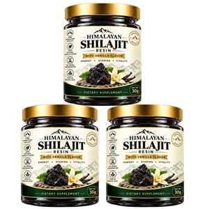 Resina de Shilajit del Himalaya Herbal de 30g con Sabor a Vainilla, Grado Alimenticio, Favorece la Energía y la Resistencia Naturales, Superventas - Product Image 1