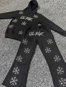 Fabricant de vêtements, veste et pantalon réfléchissants de haute qualité sur mesure, ensemble de survêtement de jogging deux pièces pour femmes, ensemble de survêtement pour hommes - Product Image 1