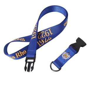 Lanière Porte-clés Bleu Royal et Or Sigma Gamma Rho, Bracelet de Poignet avec Lettres de Sororité Grecque, Porte-clés Personnalisé, Accessoire de Campus, Cadeau - Product Image 4