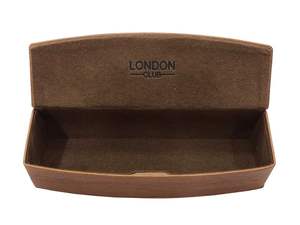 Étui à lunettes en cuir PU texturé de haute qualité avec rabat - Product Image 3