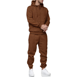 Ensemble de survêtement pour homme en molleton français 450 GSM avec capuche et jogging, imprimé DTF, tenue de sport personnalisée style streetwear pour l'hiver - Product Image 1