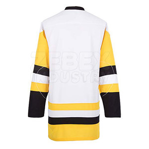 เสื้อฮอกกี้น้ำแข็งโพลีเอสเตอร์ 100% ระบายอากาศ แห้งเร็ว พร้อมโลโก้สั่งทำ บริการ OEM ออกแบบเองได้ สไตล์ใหม่ ขายดีที่สุด - Product Image 3