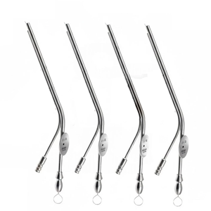 Irrigateur à aspiration pour usage domestique, 5,5 pouces, angulaire, 8,0x12,0 Fr, outil chirurgical ORL, plaque à pouce, certifié CE Classe I - Product Image 1