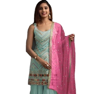 Georgette lourde Salwar Kameez de style moderne avec ensemble Dupatta pour une fête riche et une tenue fonctionnelle - Product Image 1